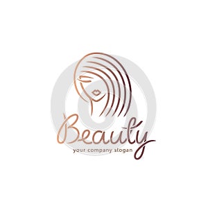 Vector logo design for beauty salon, hair salon, cosmetic. Design element.