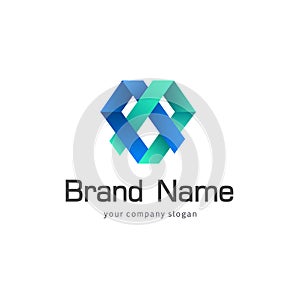 Vector logo design for business.