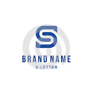 Vector logo design for business. S letter sign