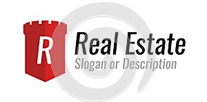 Vector logo design for a company engaged in real estate and home sales