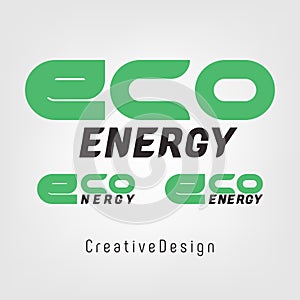 Vector logo design. Eco energy symbol icon/logo template