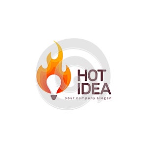 Vector logo design. Hot idea