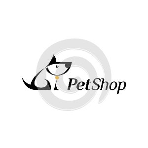 Vector logo design. Pet shop