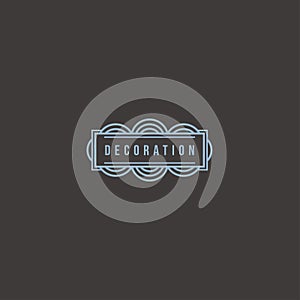 Vector logo design template for boutique, hotel, restaurant, jewelry. Luxury monogram. Decoration