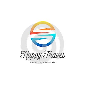 Vector logo design for travel company