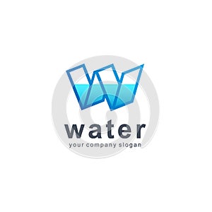 Vector logo design. Water icon