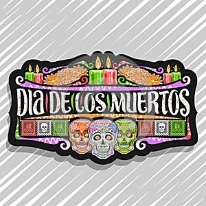 Vector logo for Dia de los Muertos