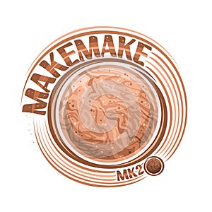 Vector logo for Dwarf Planet Makemake