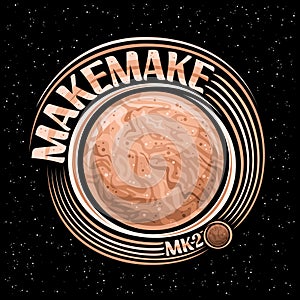 Vector logo for Dwarf Planet Makemake