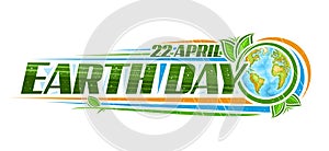 Vector logo for Earth Day