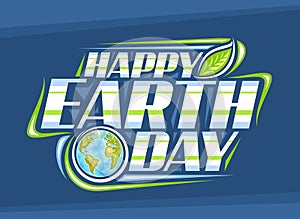 Vector logo for Earth Day