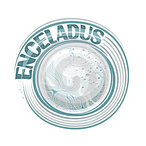 Vector logo for Enceladus Moon photo