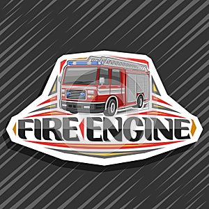 Vector logo for Fire Engine
