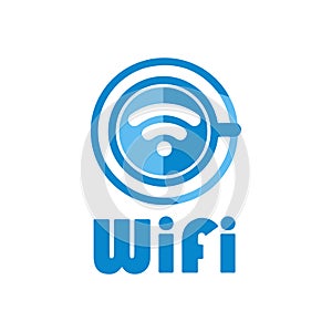 Vector logo of free Wi-Fi, service and settings