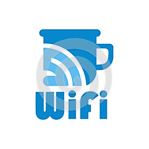 Vector logo of free Wi-Fi, service and settings