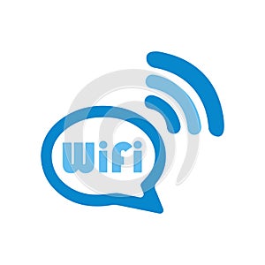 Vector logo of free Wi-Fi, service and settings