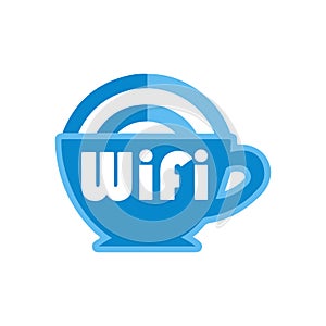 Vector logo of free Wi-Fi, service and settings