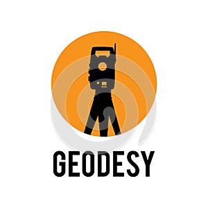 Vector logo of geodesy, design and topography