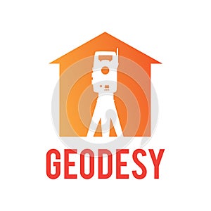 Vector logo of geodesy, design and topography