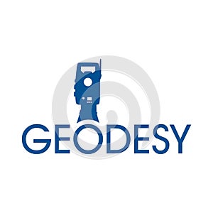 Vector logo of geodesy, design and topography