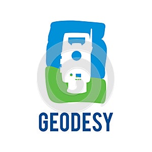 Vector logo of geodesy, design and topography