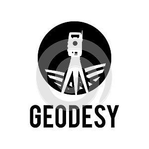 Vector logo of geodesy, design and topography