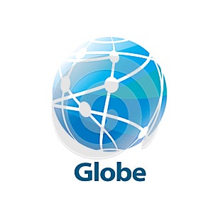 Vector logo globe