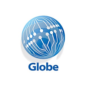 Vector logo globe