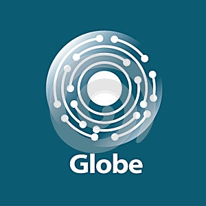 Vector logo globe