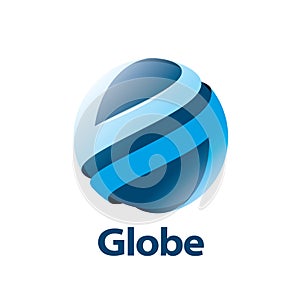 Vector logo globe