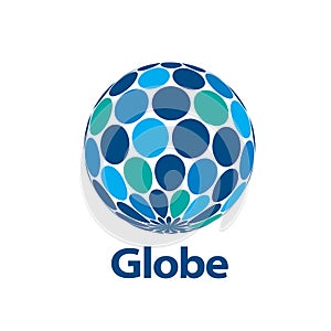 Vector logo globe