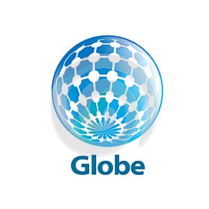 Vector logo globe