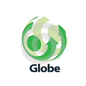 Vector logo globe