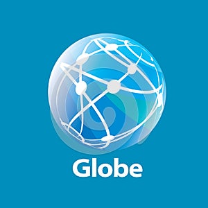 Vector logo globe