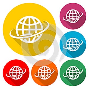 Vector logo globe