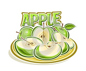 Vector logo for Green Apple
