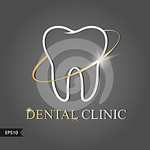 Vector logo image for dental clinics. logo Vector illustration.