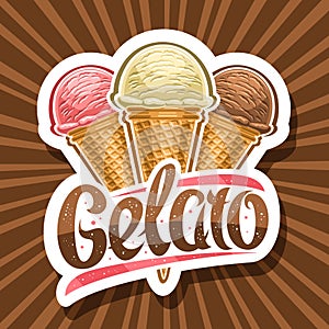 Vector logo for Italian Gelato