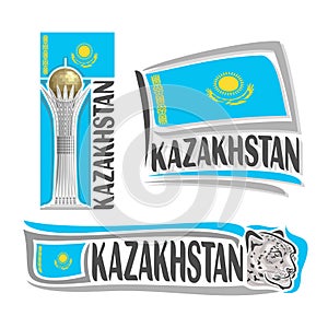 Vector logo for Kazakhstan