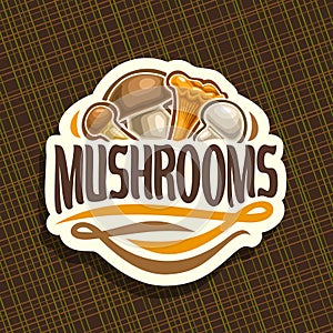 Vector logo for Mushrooms