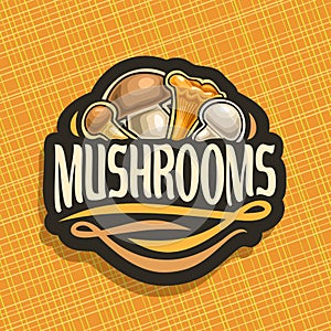 Vector logo for Mushrooms