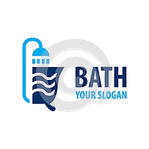 Vector logo of plumbing, baths and showers