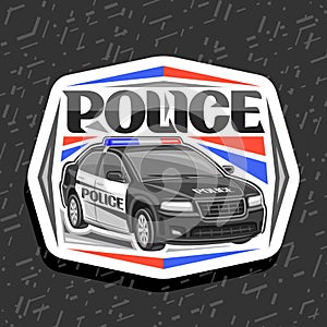 Vector logo for Police Car
