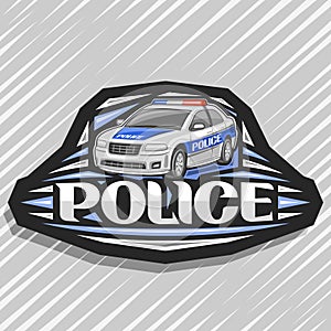 Vector logo for Police Car