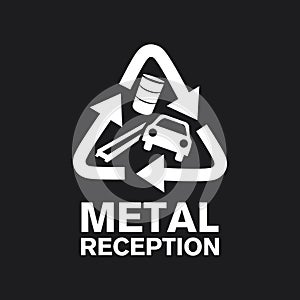 Vector logo reception and utilization scrap metal