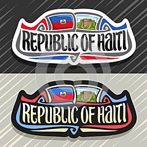 Vector logo for Republic of Haiti