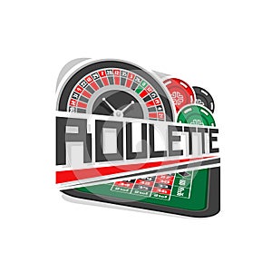 Vector logo for Roulette gamble