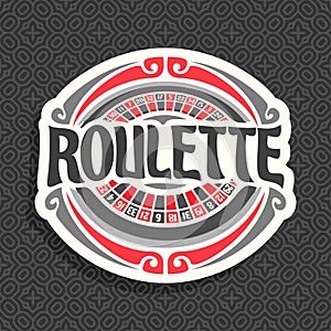 Vector logo for Roulette gamble