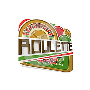 Vector logo for Roulette gamble