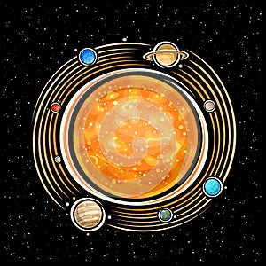 Vector logo for Solar System
